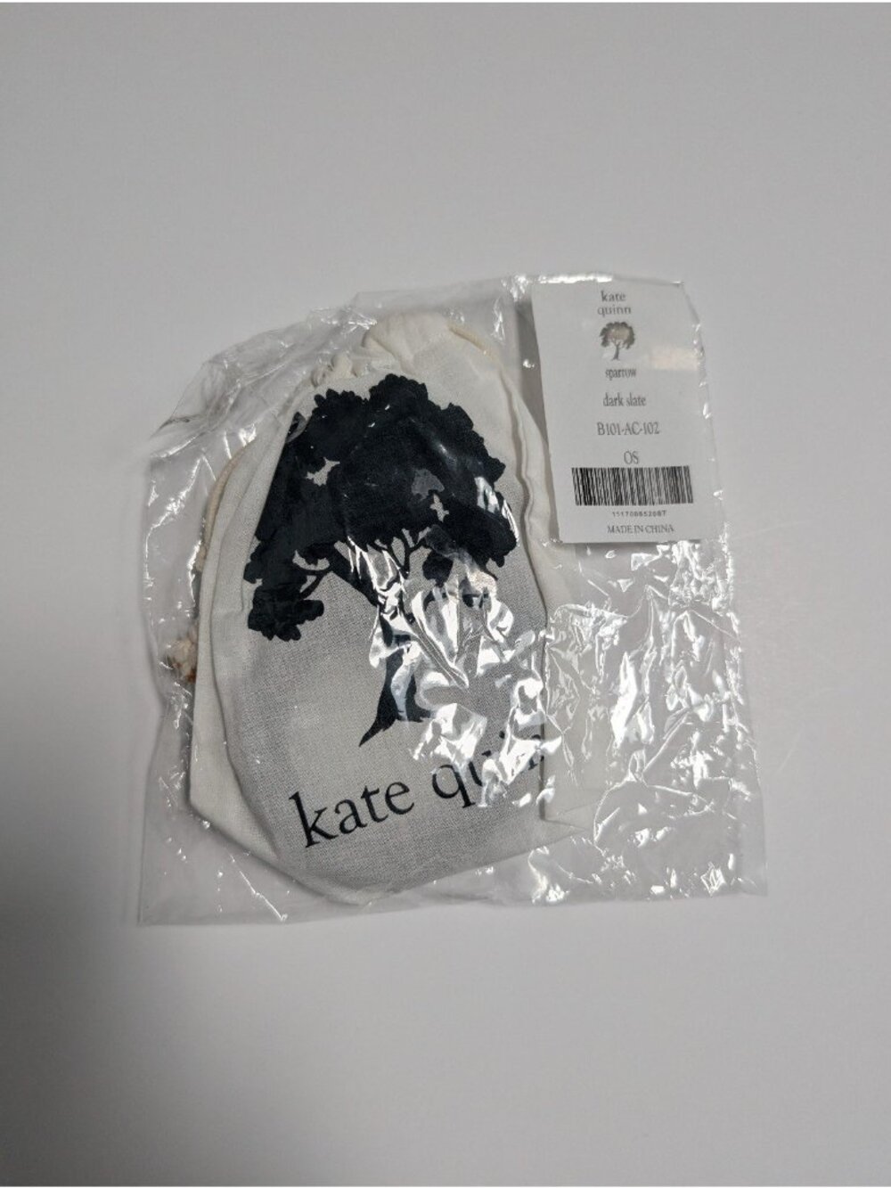 Kate Quinn Dark Slate Sparrow Shaped Teether Ring NEW